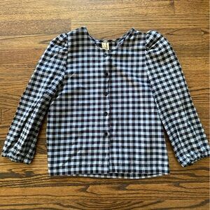 Eve Gravel Puff Sleeve Flannel